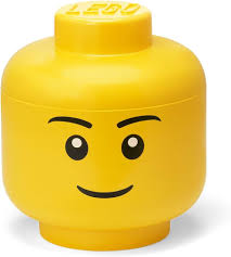Pojemnik LEGO Głowa - Żółty
