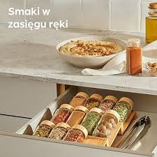 Stojak na Przyprawy Bambusowy FSC® - 12 Słoiczków