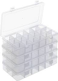 BELLE VOUS Przezroczysty Organizer Plastikowy 4 w 1